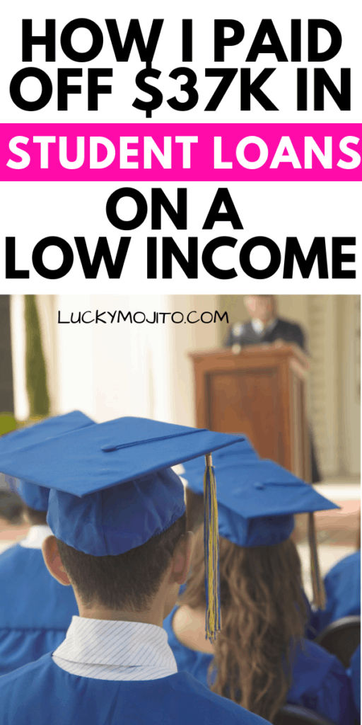 How to Pay Off Student Loans Faster {I paid off over $37k on a low