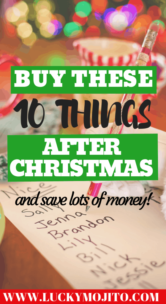 Best Things to Buy After Christmas {IF YOU WANT TO SAVE MONEY} Lucky